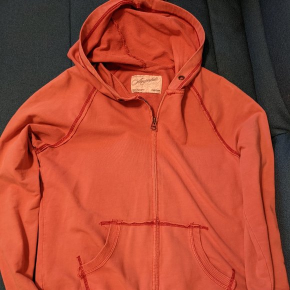Aeropostale salmon full-zip hoodie sz M - Picture 5 of 11